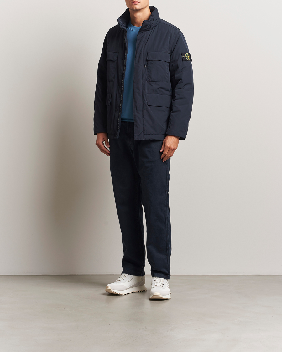 Mies | Takit | Stone Island | Micro Twill Padded Field Jacket Navy