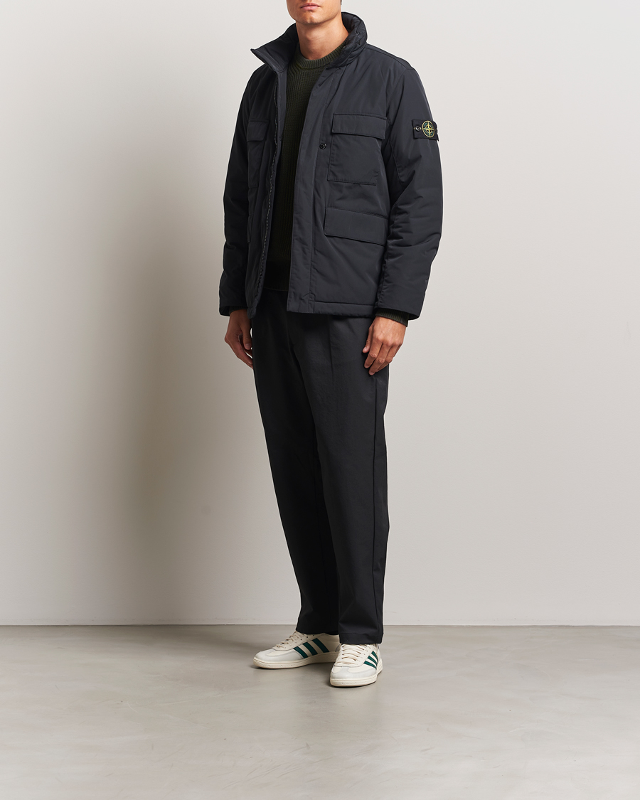 Mies | Takit | Stone Island | Micro Twill Padded Field Jacket Black