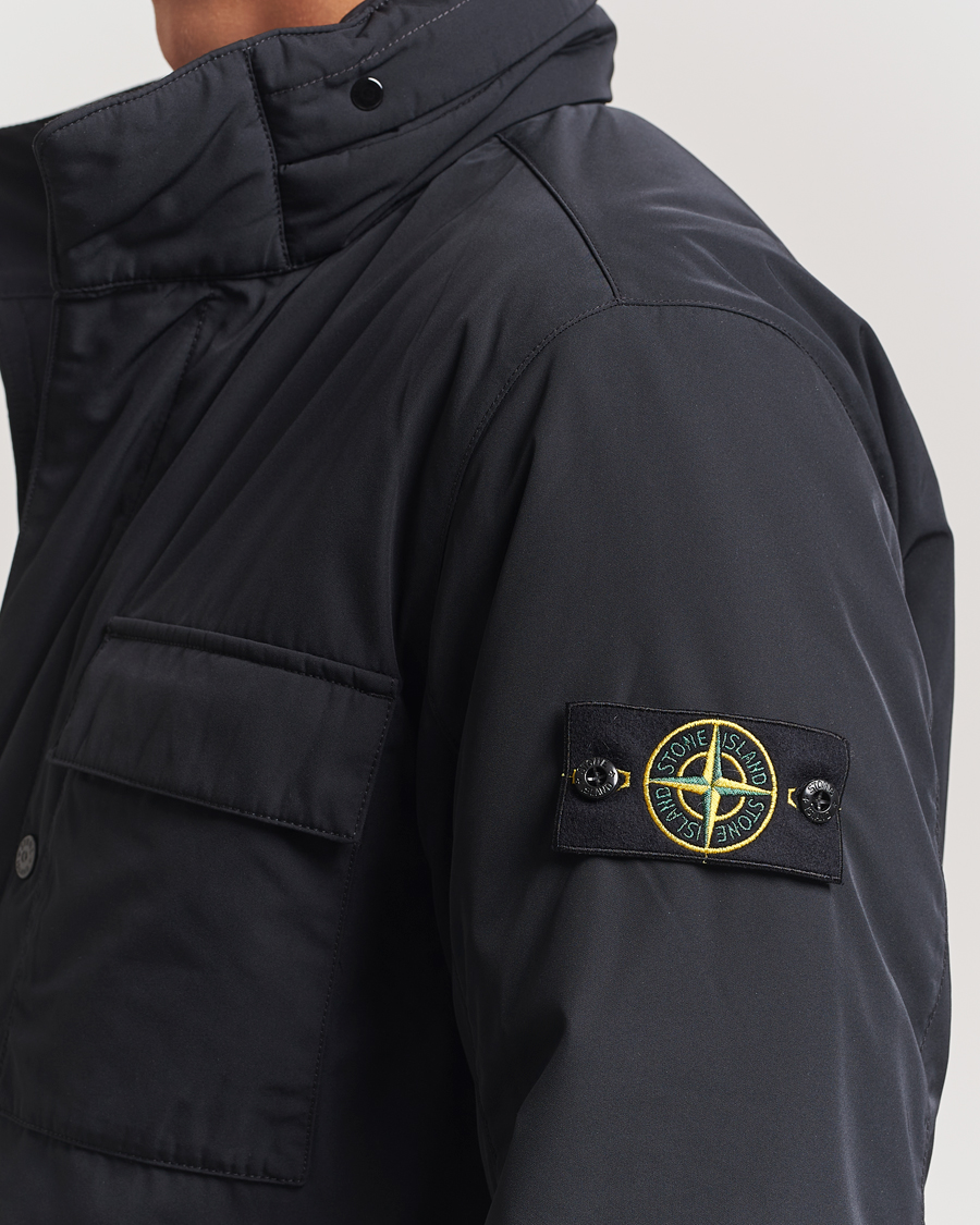 Mies | Takit | Stone Island | Micro Twill Padded Field Jacket Black