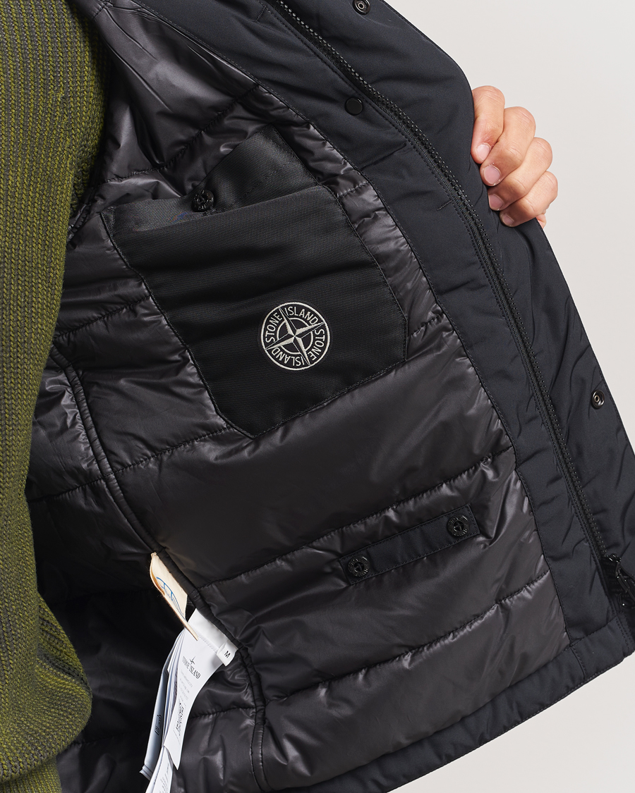 Mies | Takit | Stone Island | Micro Twill Padded Field Jacket Black