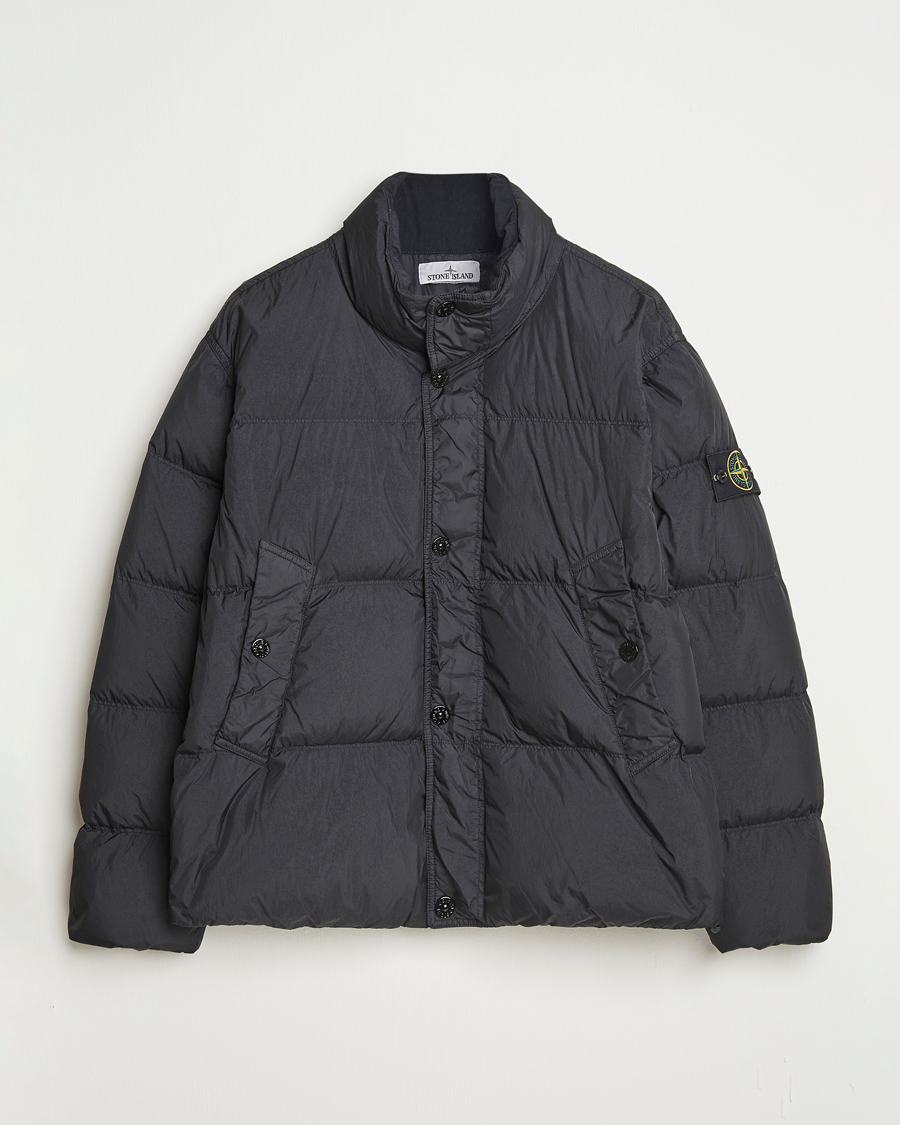 Mies | Takit | Stone Island | Crinkle Reps Down Jacket Black