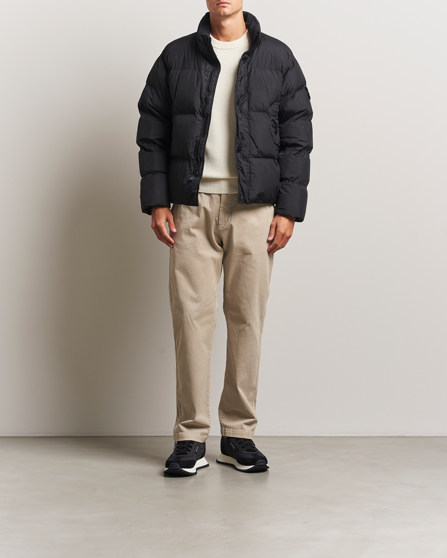 Mies | Takit | Stone Island | Crinkle Reps Down Jacket Black