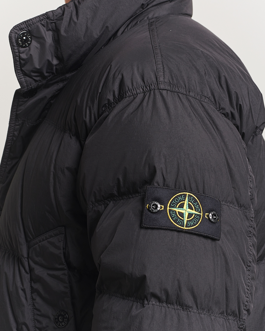 Mies | Takit | Stone Island | Crinkle Reps Down Jacket Black