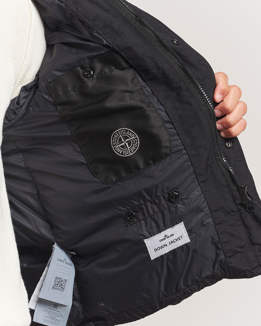 Mies | Takit | Stone Island | Crinkle Reps Down Jacket Black