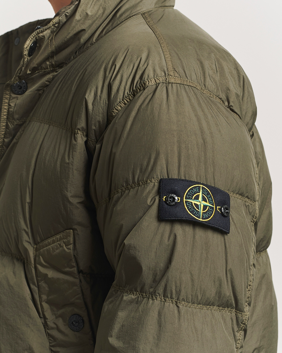 Mies | Takit | Stone Island | Crinkle Reps Down Jacket Military Green