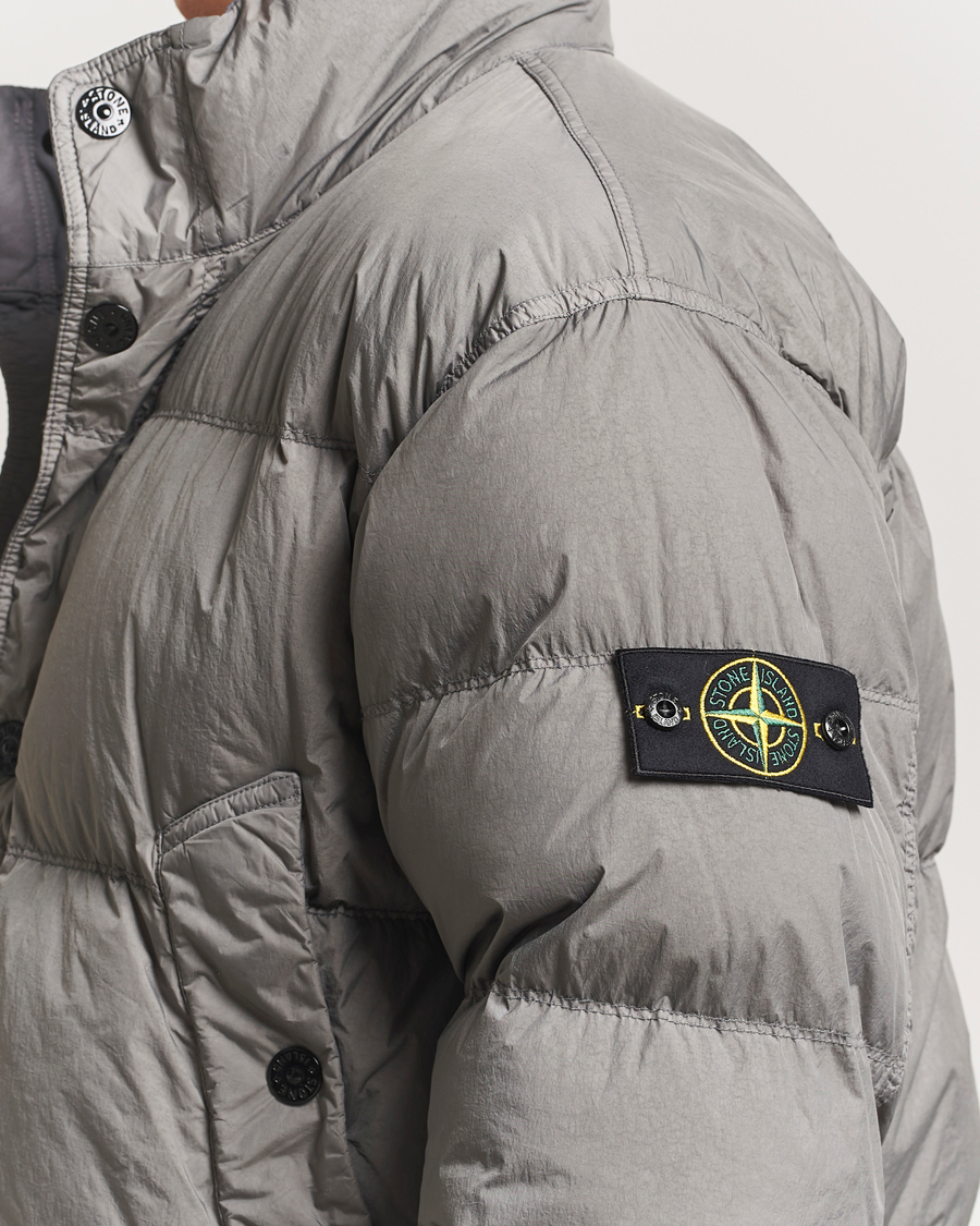Mies | Takit | Stone Island | Crinkle Reps Down Jacket Cement