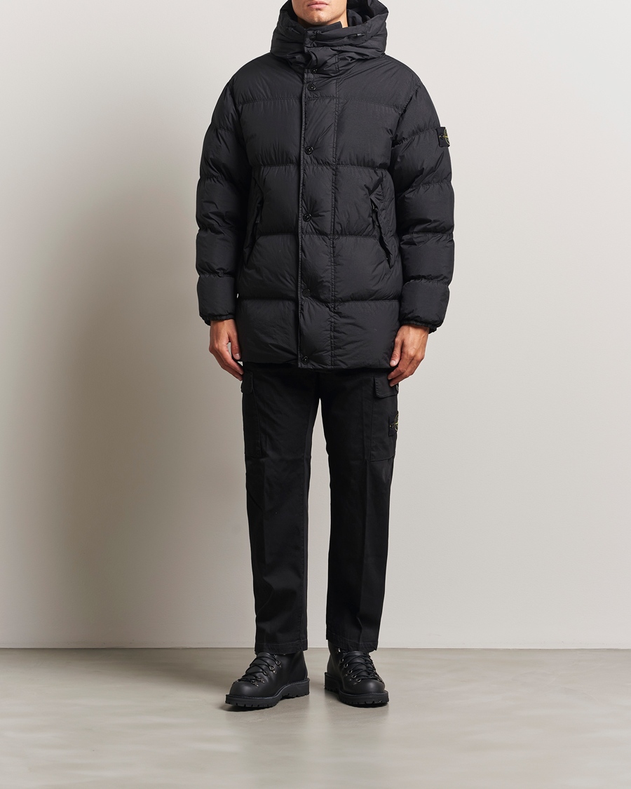 Mies | Takit | Stone Island | Crinkle Reps Down Parka Black