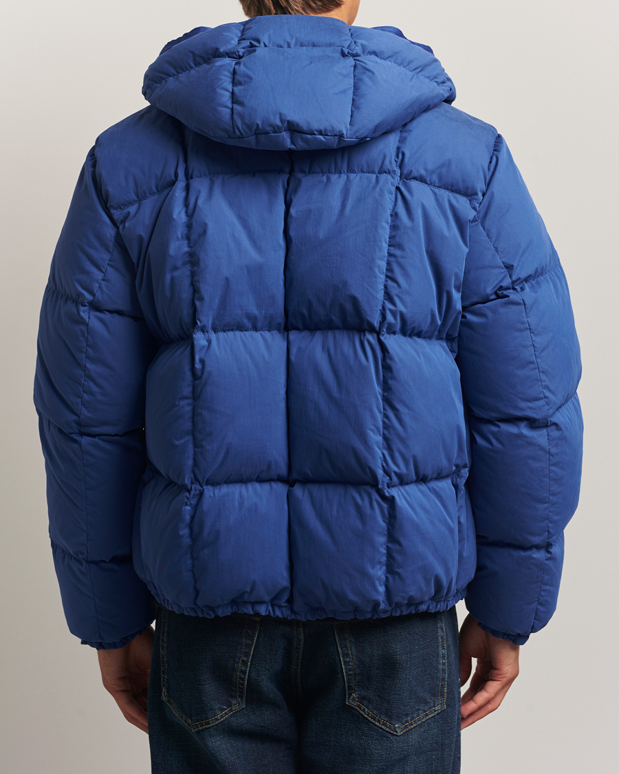 Mies | Takit | Stone Island | Marina Cotton/Nylon Tela Down Jacket Bright Blue