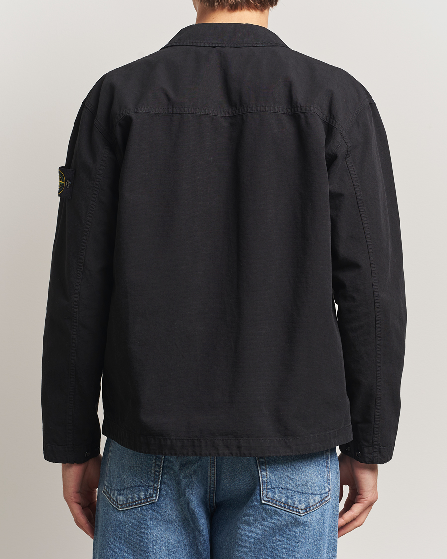 Mies | Kauluspaidat | Stone Island | Organic Cotton Ripstop Overshirt Black