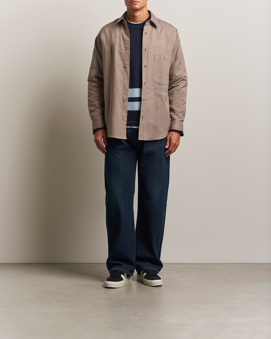 Mies | Kauluspaidat | Stone Island | Marina Organic Oxford Cotton Shirt Tobacco