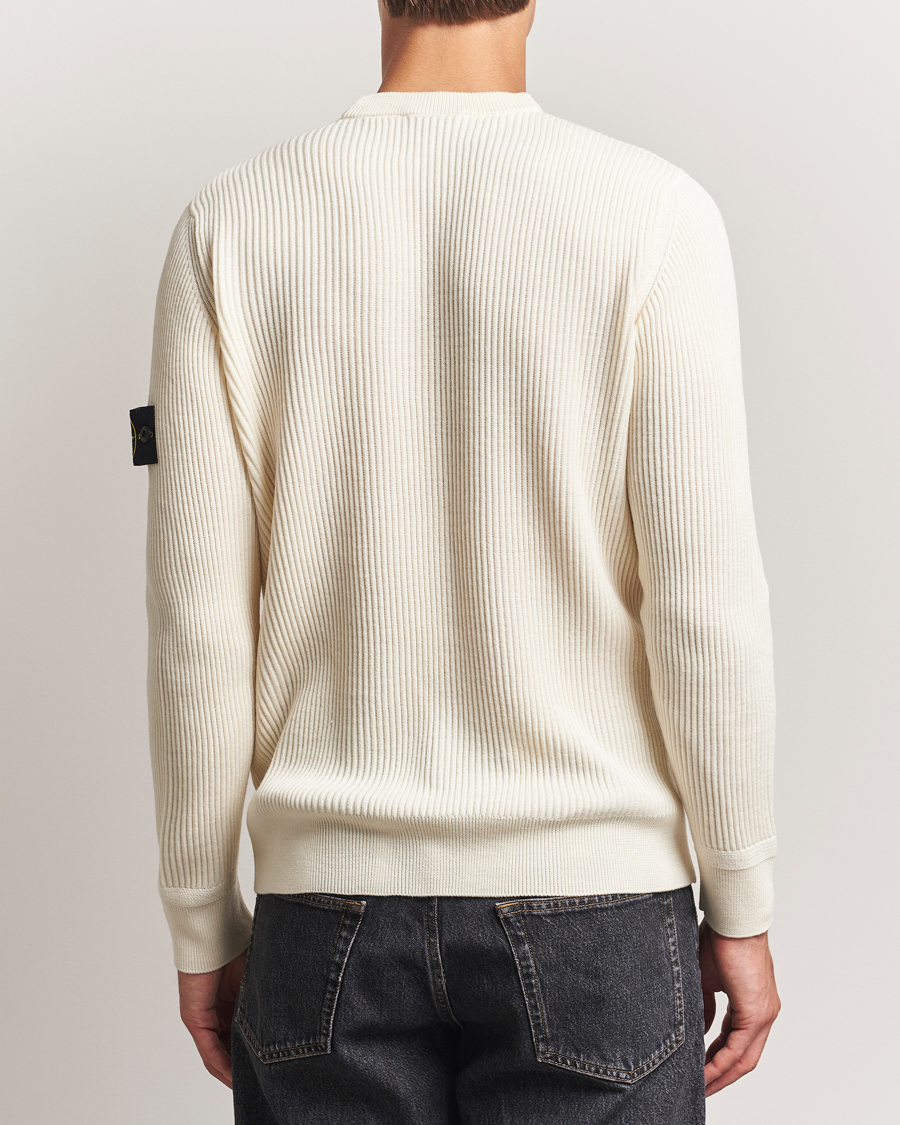 Mies | Puserot | Stone Island | Full Rib Crewneck Ivory