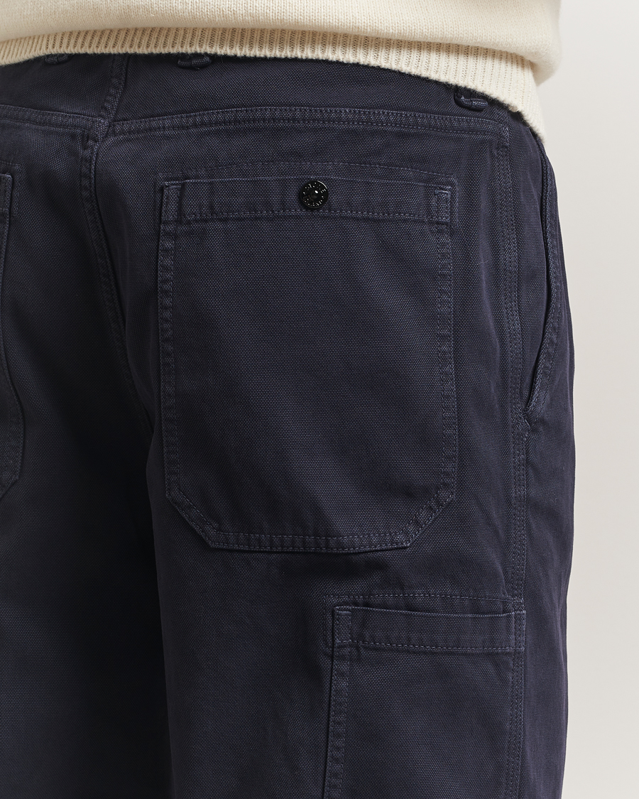 Mies | Housut | Stone Island | Panama Cotton Old Effect Trousers Ink