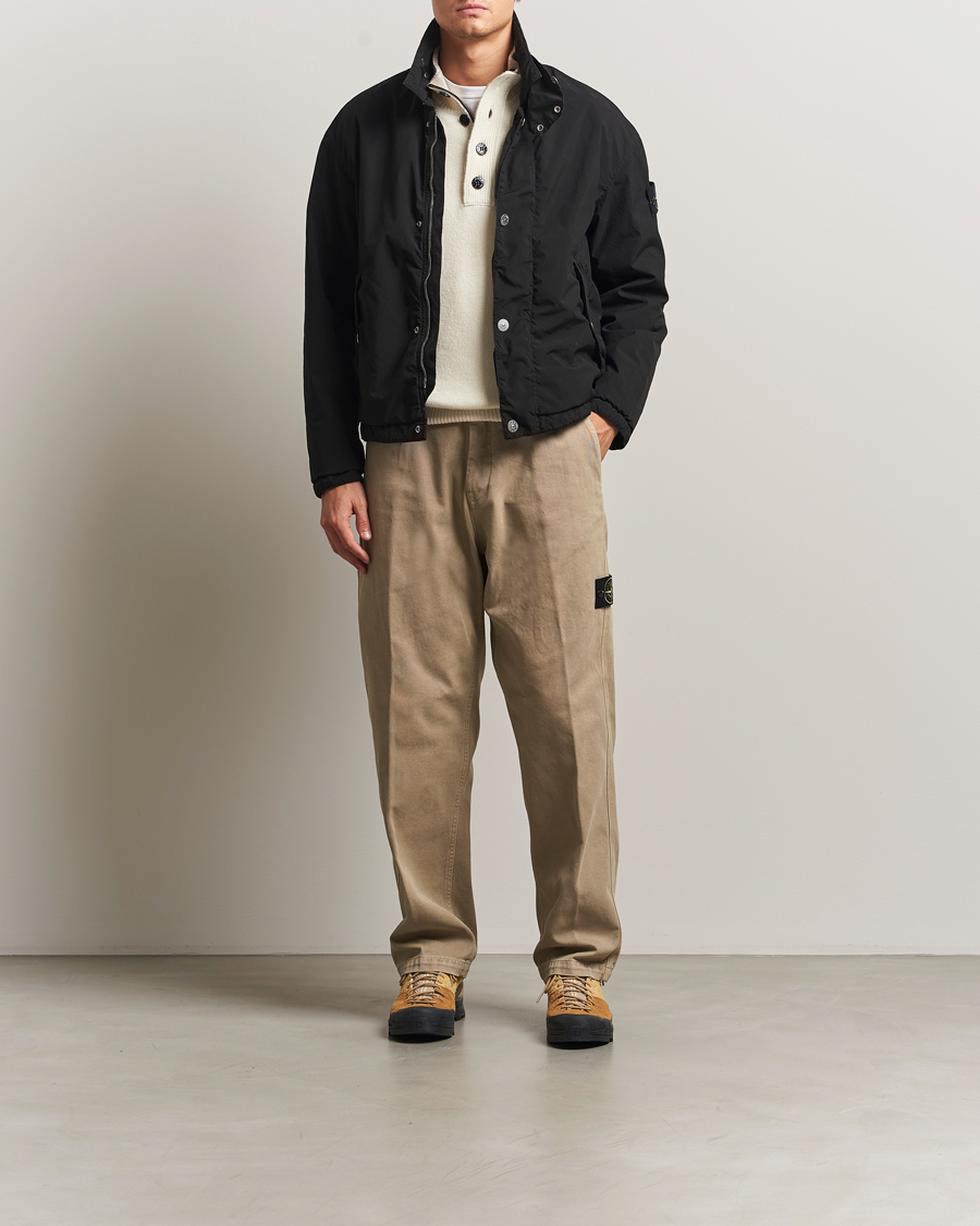Mies | Housut | Stone Island | Panama Cotton Old Effect Trousers Desert