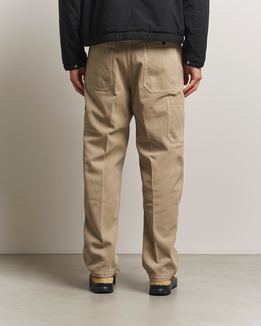 Mies | Housut | Stone Island | Panama Cotton Old Effect Trousers Desert