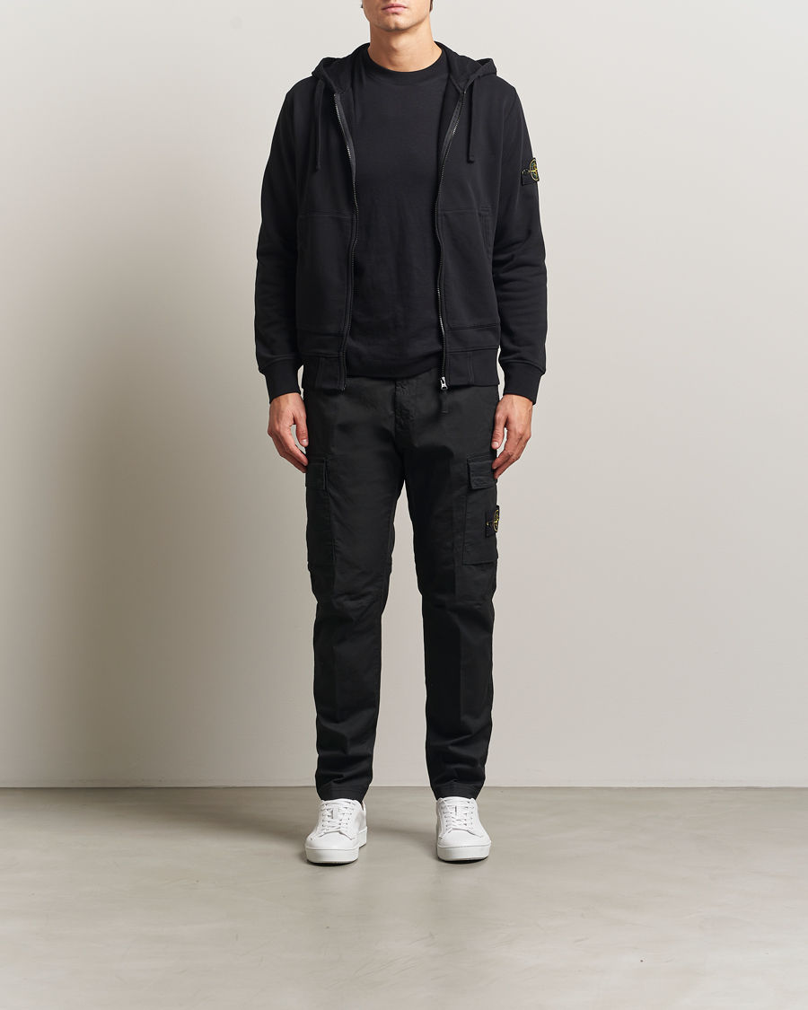 Mies | Housut | Stone Island | Supima Cotton Stretch Cargo Trousers Black