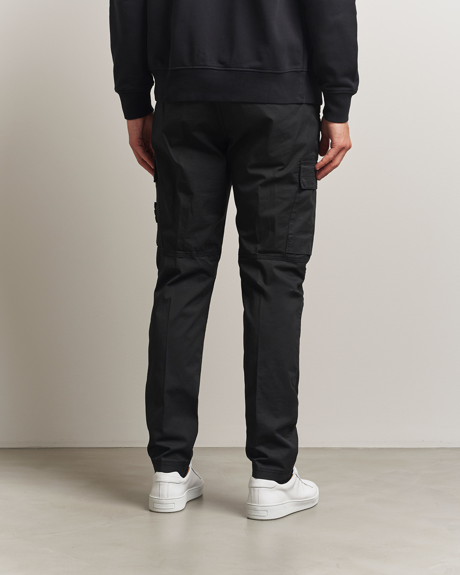 Mies | Housut | Stone Island | Supima Cotton Stretch Cargo Trousers Black