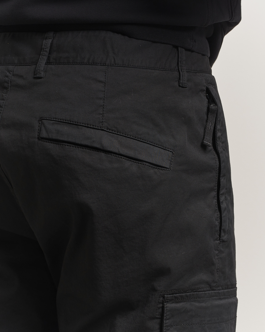 Mies | Housut | Stone Island | Supima Cotton Stretch Cargo Trousers Black