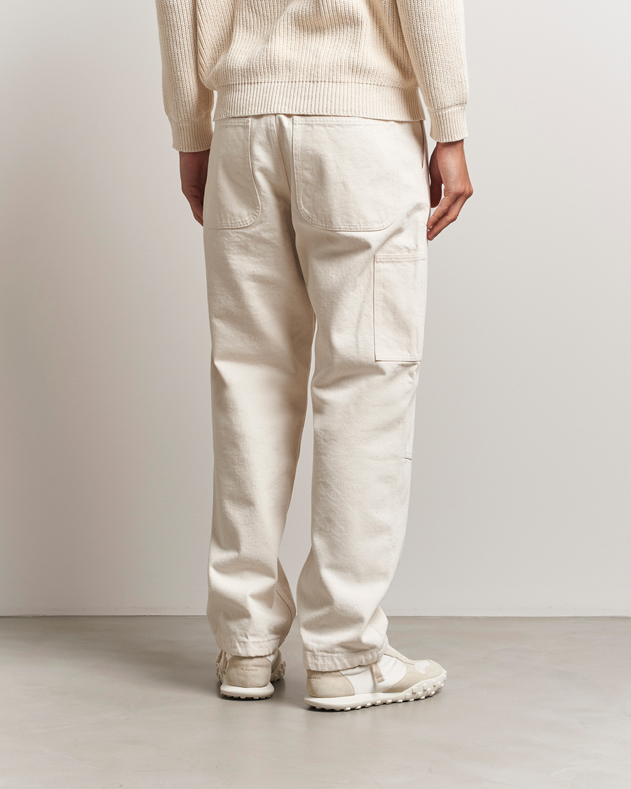 Mies | Housut | Stone Island | RAW Washed Cotton Gabardine Trousers Ivory