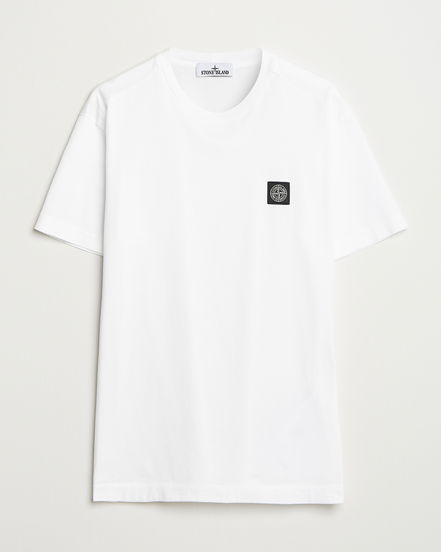 Mies | T-paidat | Stone Island | Garment Dyed Cotton Jersey T-Shirt White