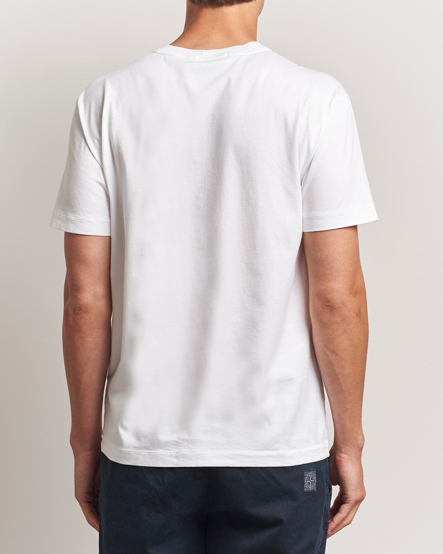 Mies | T-paidat | Stone Island | Garment Dyed Cotton Jersey T-Shirt White