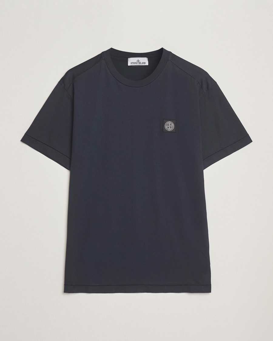 Mies | T-paidat | Stone Island | Garment Dyed Cotton Jersey T-Shirt Navy