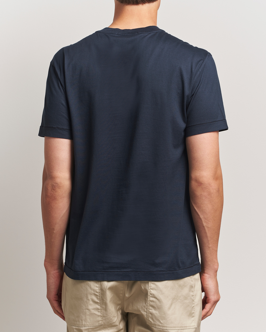 Mies | T-paidat | Stone Island | Garment Dyed Cotton Jersey T-Shirt Navy