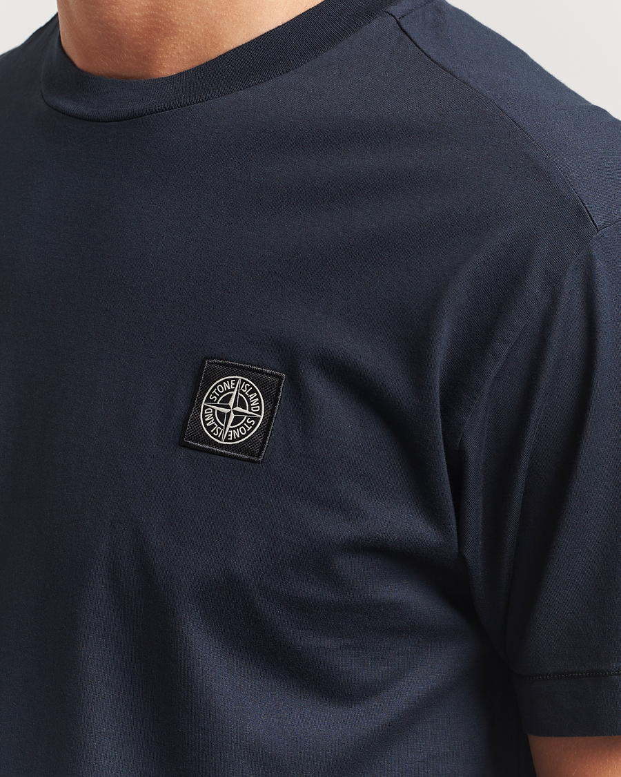 Mies | T-paidat | Stone Island | Garment Dyed Cotton Jersey T-Shirt Navy