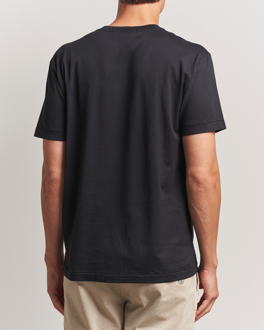 Mies | T-paidat | Stone Island | Garment Dyed Cotton Jersey T-Shirt Black