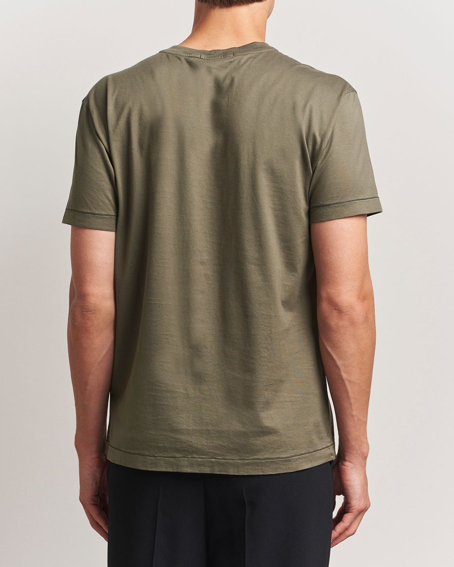 Mies | T-paidat | Stone Island | Garment Dyed Cotton Jersey T-Shirt Military Green