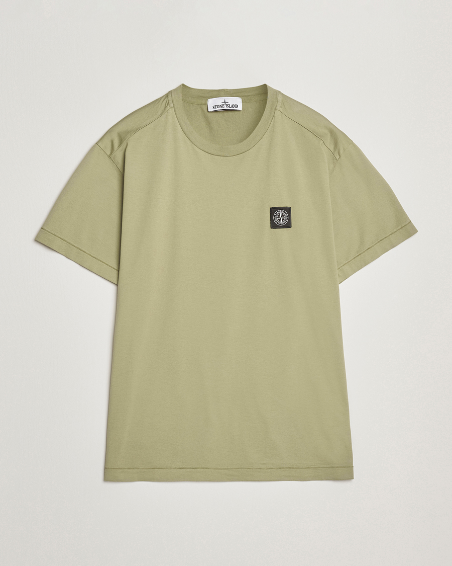Mies | T-paidat | Stone Island | Garment Dyed Cotton Jersey T-Shirt Sage