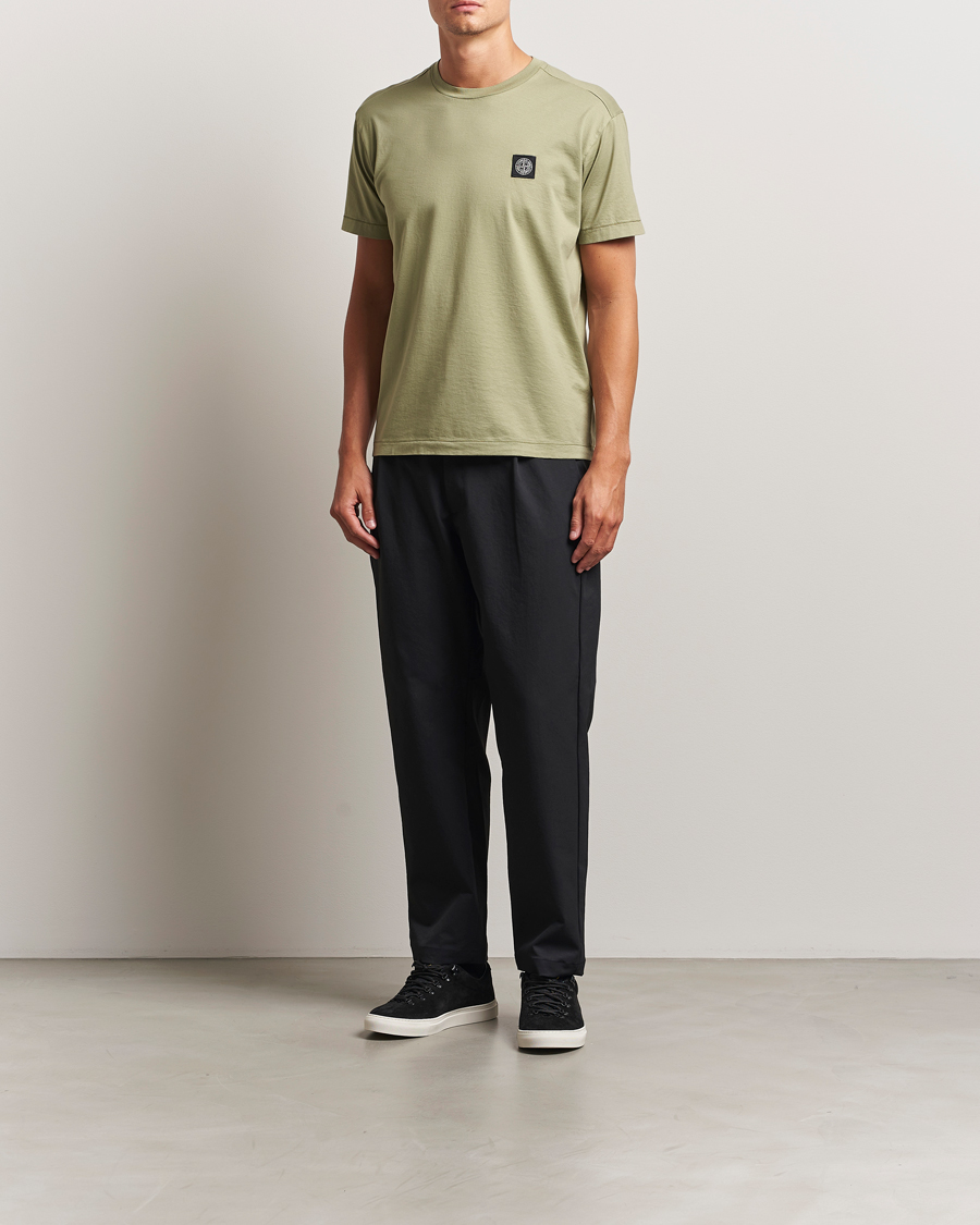 Mies | T-paidat | Stone Island | Garment Dyed Cotton Jersey T-Shirt Sage