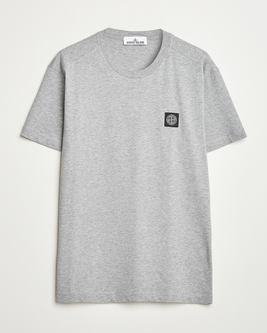 Mies | T-paidat | Stone Island | Garment Dyed Cotton Jersey T-Shirt Grey Melange
