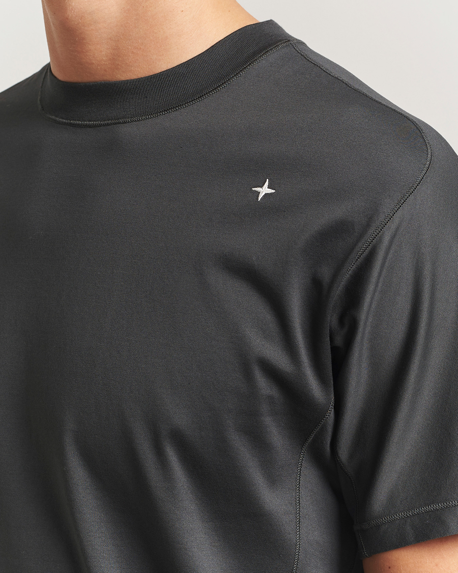 Mies | T-paidat | Stone Island | Stellina Mercerized Cotton T-Shirt Lead Grey