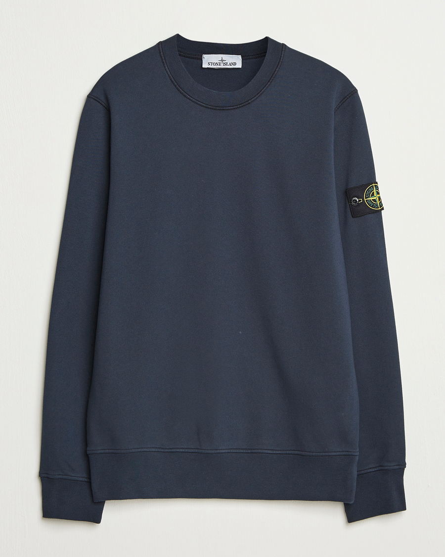 Mies | Puserot | Stone Island | Garment Dyed Fleece Sweatshirt Navy
