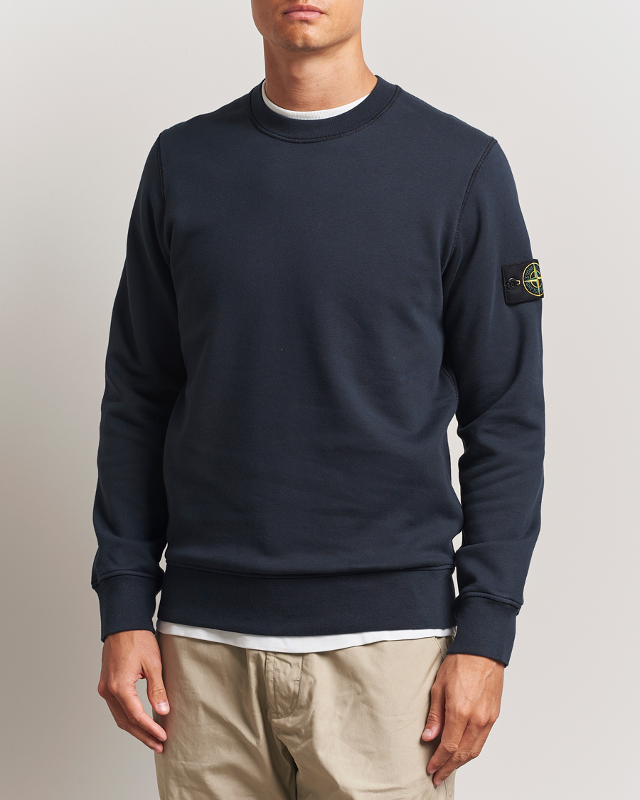 Mies | Puserot | Stone Island | Garment Dyed Fleece Sweatshirt Navy