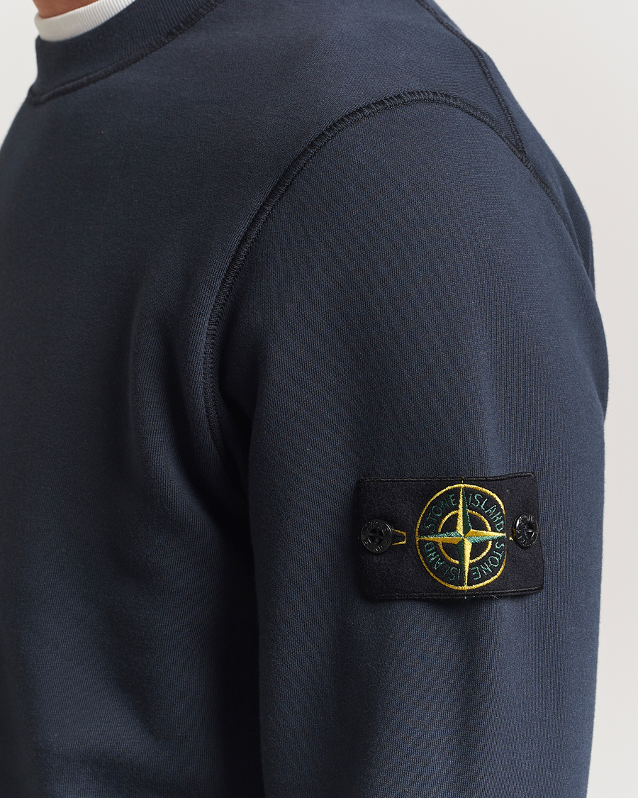 Mies | Puserot | Stone Island | Garment Dyed Fleece Sweatshirt Navy