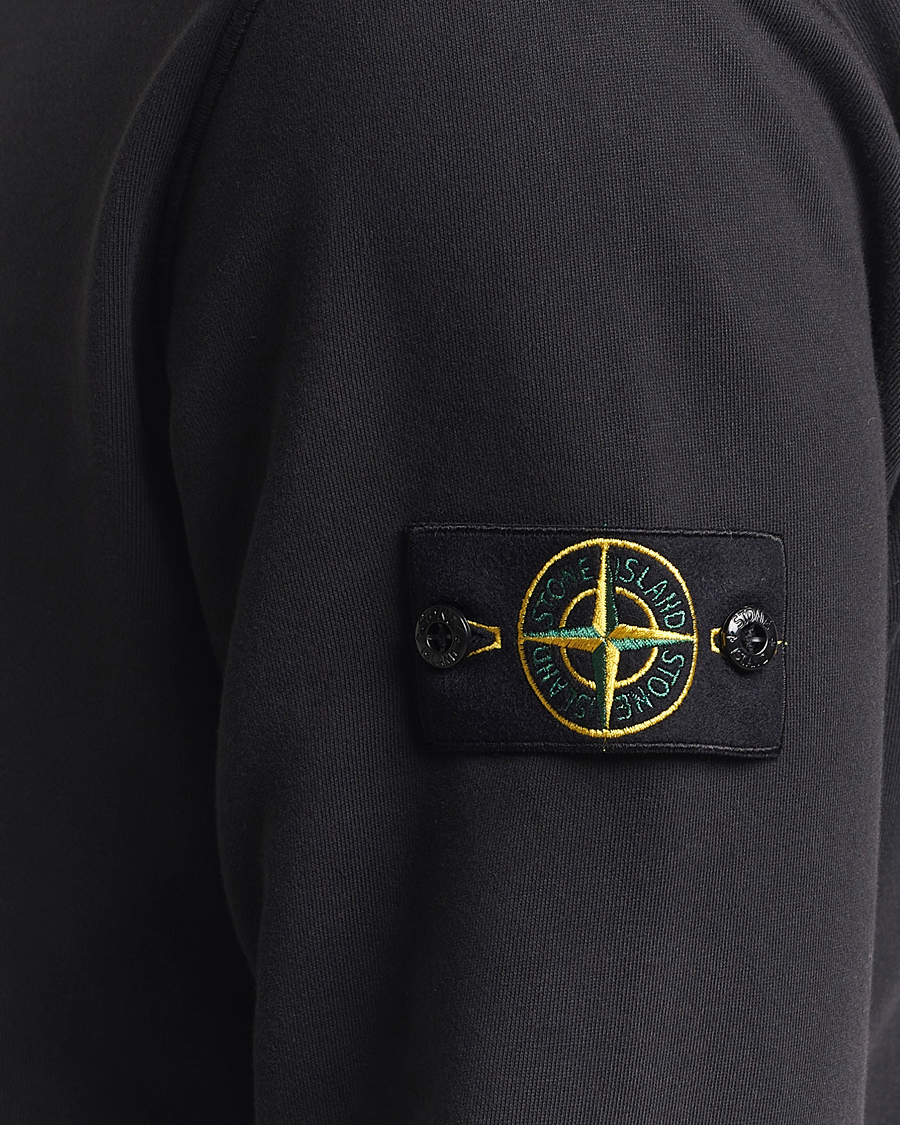 Mies | Puserot | Stone Island | Garment Dyed Fleece Sweatshirt Black