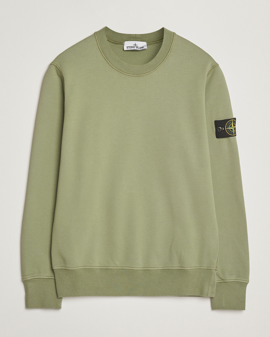 Mies | Puserot | Stone Island | Garment Dyed Fleece Sweatshirt Sage