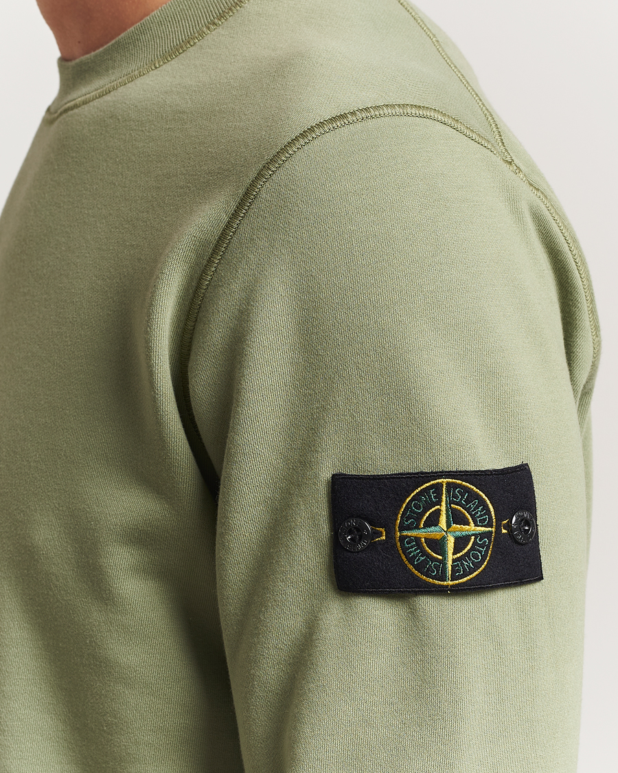 Mies | Puserot | Stone Island | Garment Dyed Fleece Sweatshirt Sage