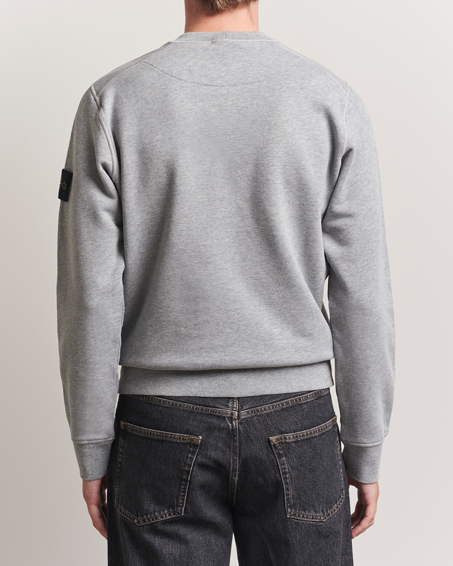 Mies | Puserot | Stone Island | Garment Dyed Fleece Sweatshirt Grey Melange