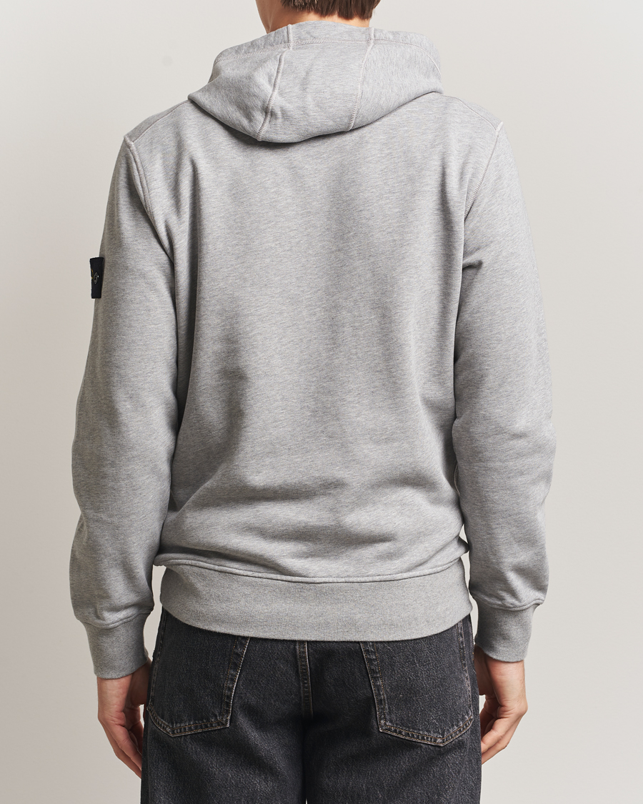 Mies | Puserot | Stone Island | Garment Dyed Fleece Hood Grey Melange