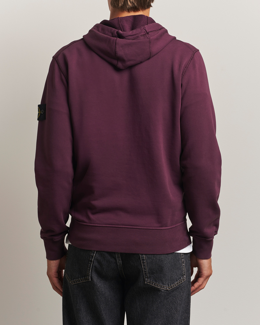 Mies | Puserot | Stone Island | Garment Dyed Fleece Hood Amaranth