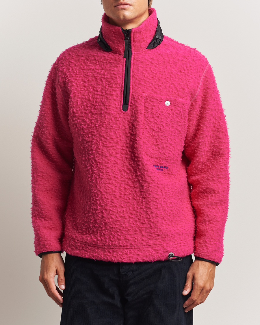 Mies | Puserot | Stone Island | Marina Ratteen Wool Half-Zip Fuxia