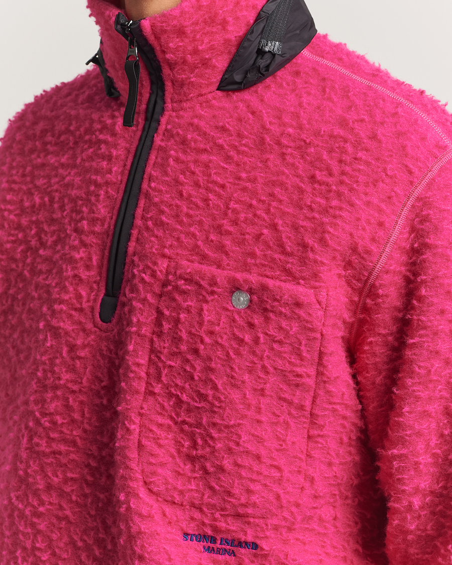 Mies | Puserot | Stone Island | Marina Ratteen Wool Half-Zip Fuxia