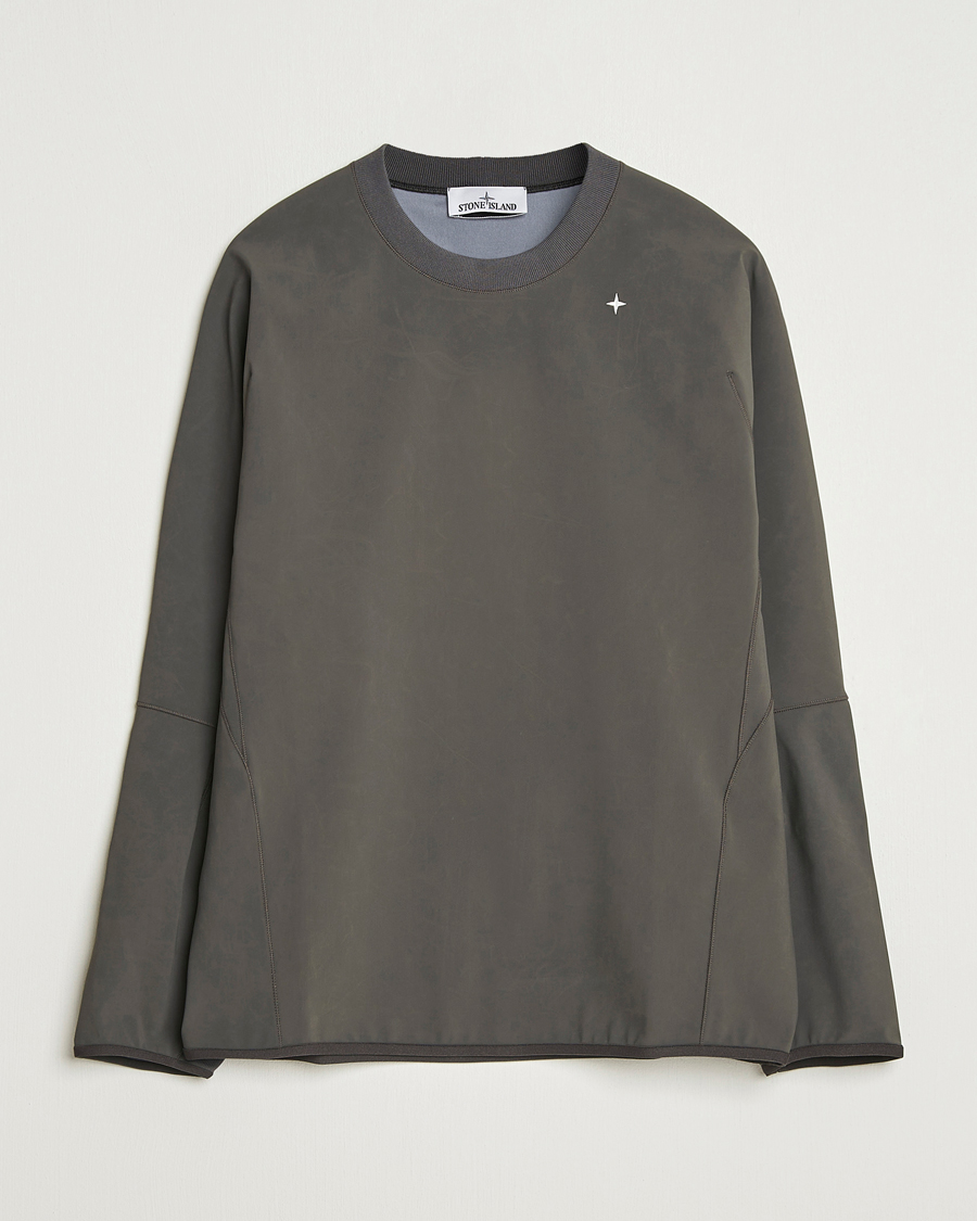 Mies | Puserot | Stone Island | Stellina Technical Jersey Sweatshirt Lead Grey