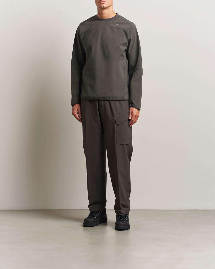 Mies | Puserot | Stone Island | Stellina Technical Jersey Sweatshirt Lead Grey