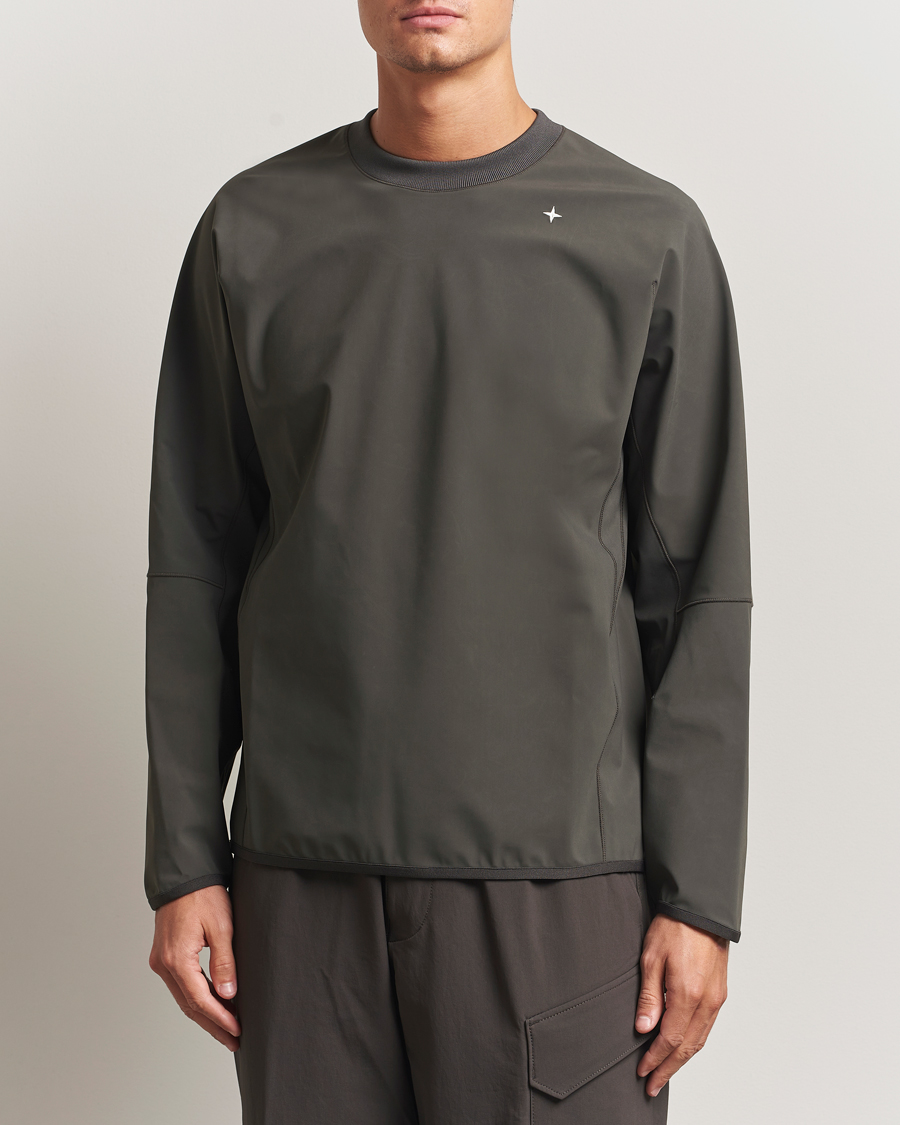 Mies | Puserot | Stone Island | Stellina Technical Jersey Sweatshirt Lead Grey