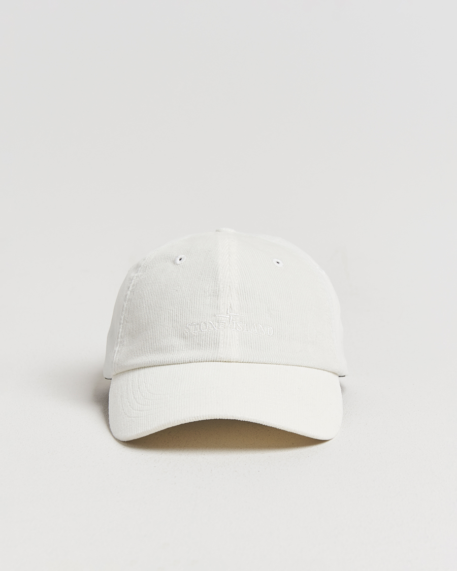 Mies | Päähineet | Stone Island | Micro Cord Cotton Cap Ivory