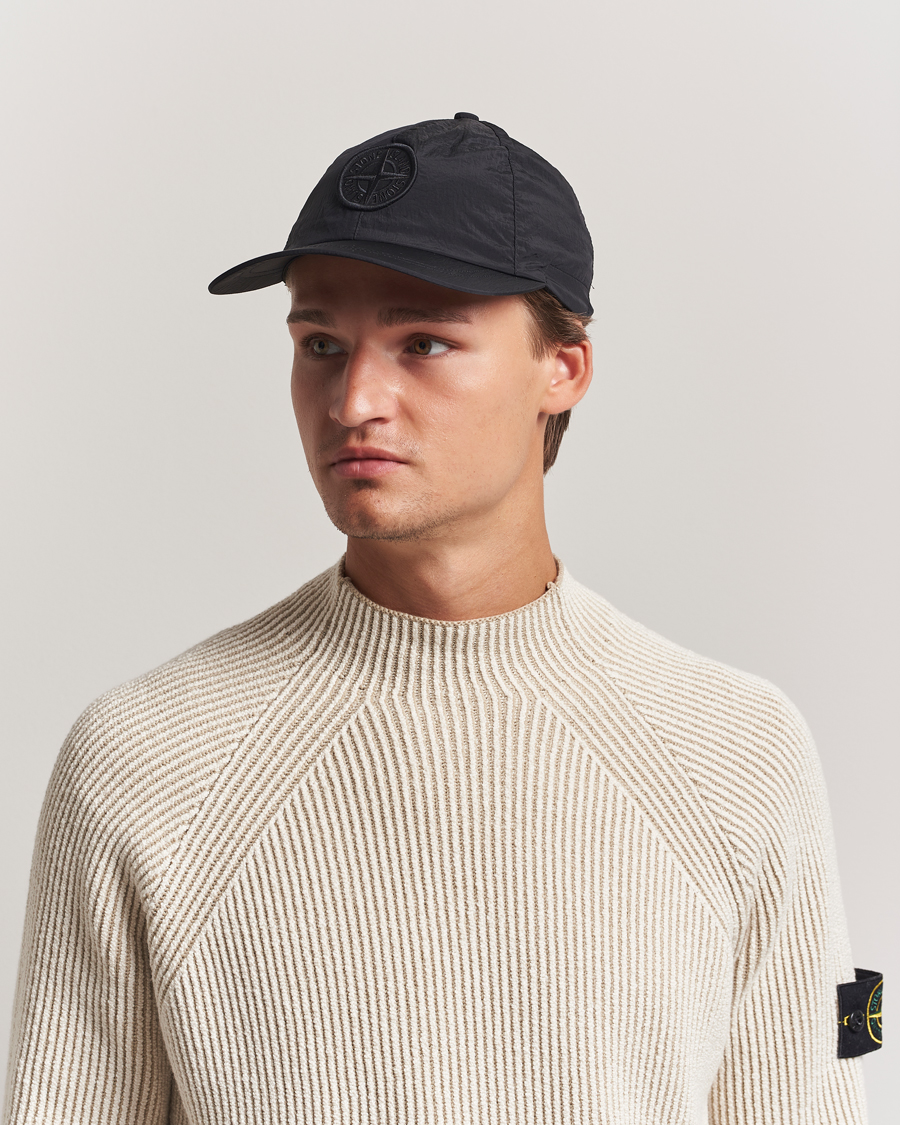 Mies | Päähineet | Stone Island | Nylon Metal Cap Black