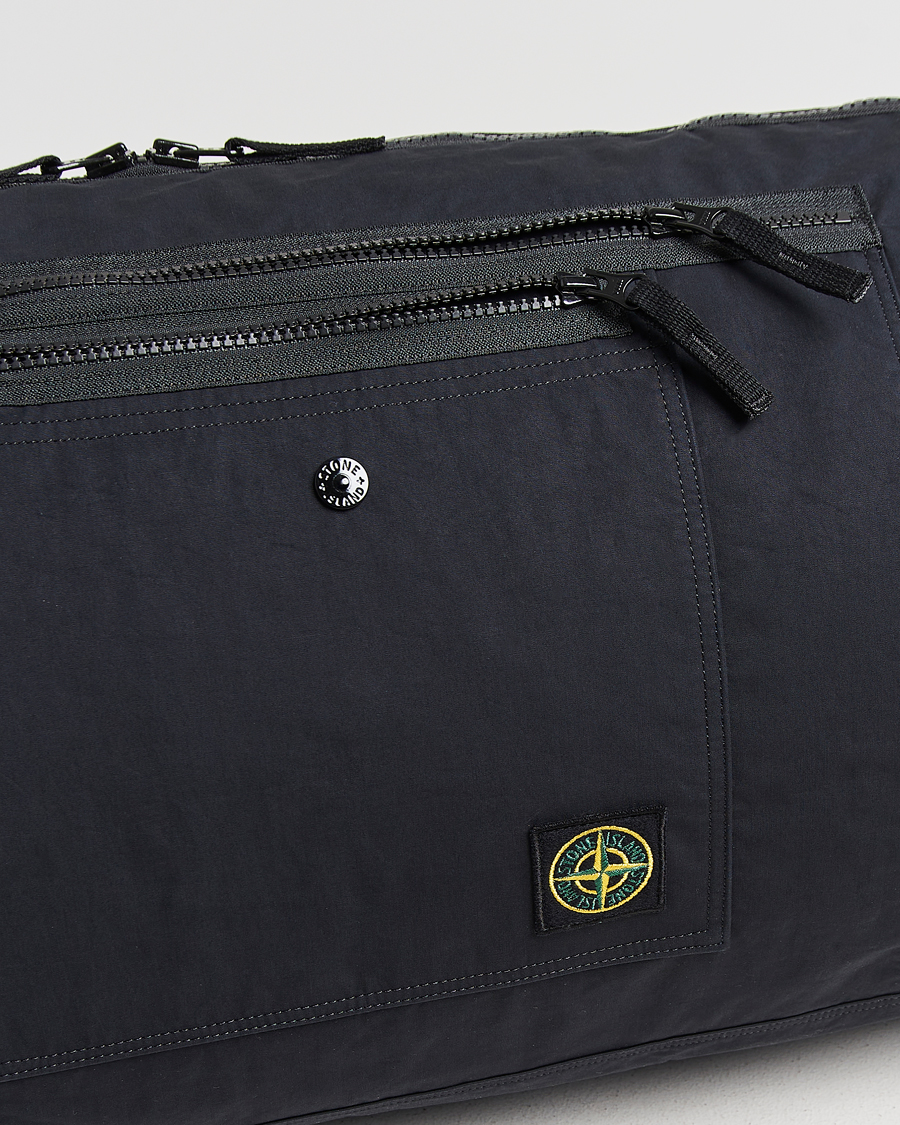 Mies | Laukut | Stone Island | Aluminum Tela Cotton Ripstop Weekendbag Black